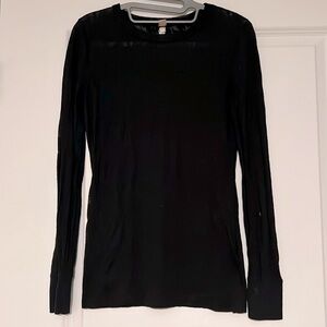 BKE black floral long sleeve shirt women’s size medium